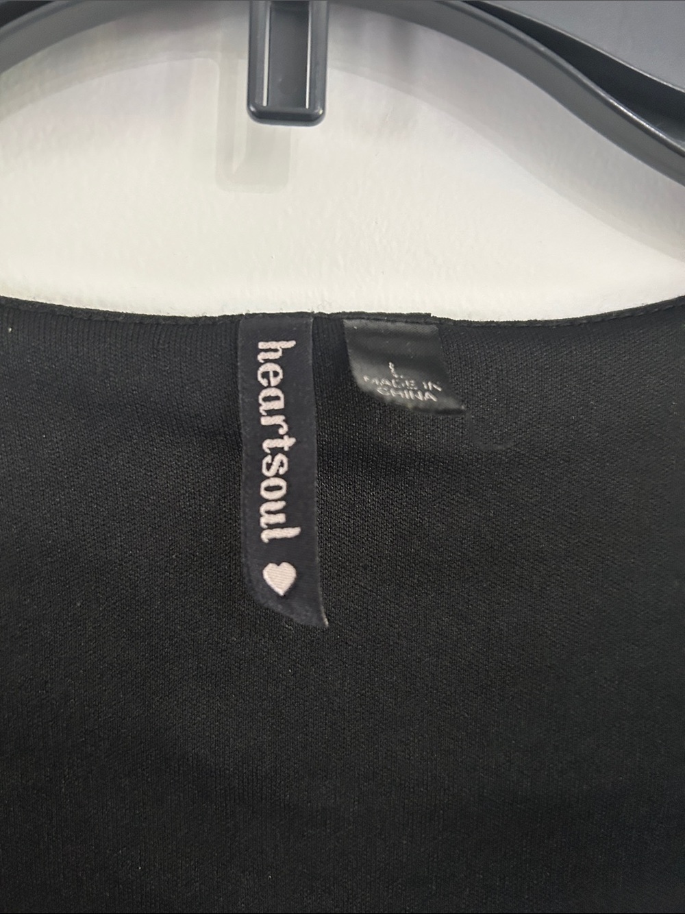 HeartSoul Black Draped Cowl Neck Blouse - Picture 2 of 5